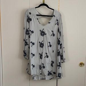 Free People Flower Tunic Top